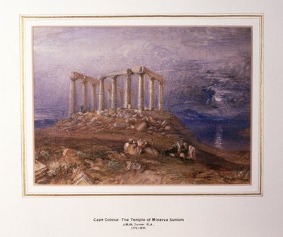 Il tempio di Minerva a Sunium, Capo Colonna da Joseph Mallord William Turner